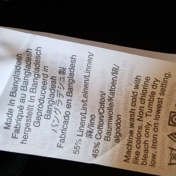 New J. Crew Scalloped Linen Shorts Black Sz 6 - Picture 7 of 7